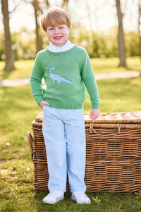 LITTLE ENGLISH INTARSIA SWEATER DINOSAUR