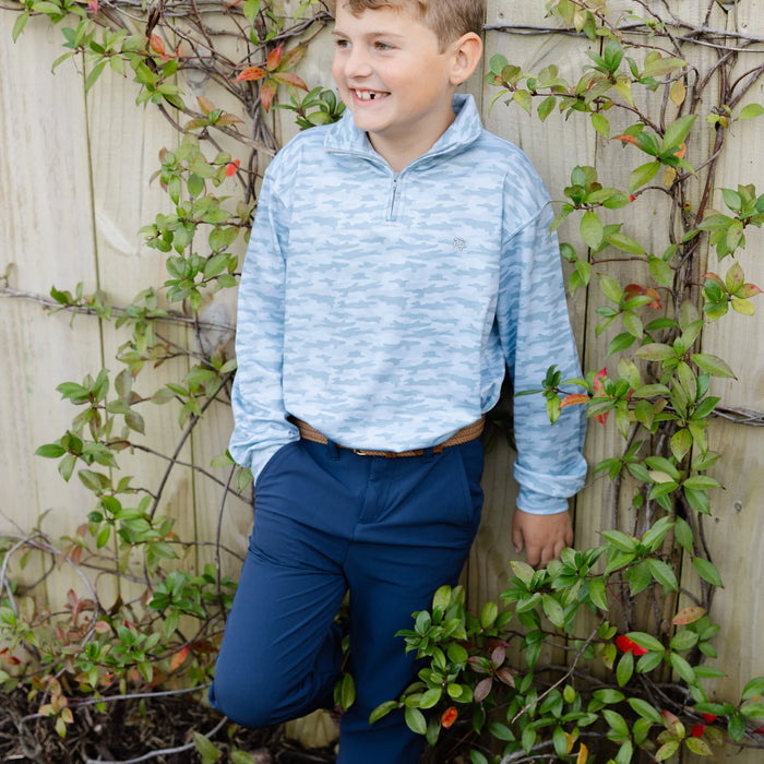J. BAILEY PERFORMANCE HALF ZIP GRAY CAMO