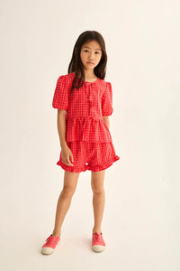 GINGHAM JOY SHORT SET
