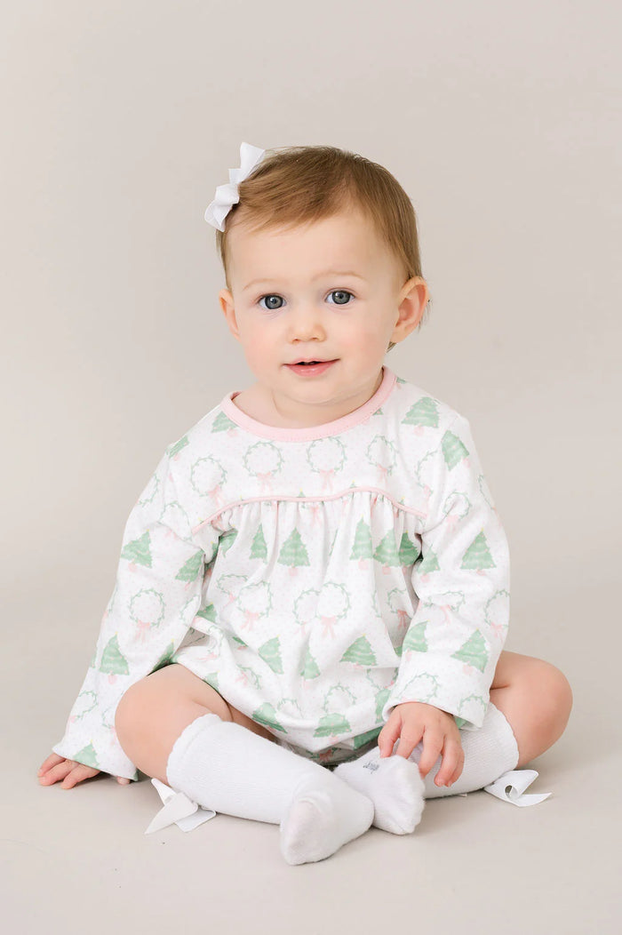 LULLABY SET MOTHER MAY I BUBBLE LONG SLEEVE OH CHRISTMAS TREE PENSACOLA PINK