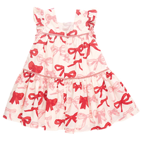 PINK CHICKEN BABY GIRLS CAMELIA DRESS VALENTINE BOWS