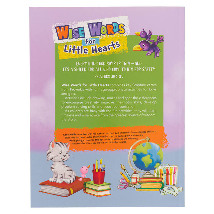 WISE WORDS FOR LITTLE HEARTS COLORING AND ACTIVITY BOOK