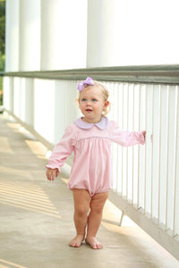 TROTTER STREET KATHERINE BUBBLE LIGHT PINK/LAVENDER STRIPE
