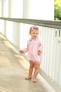 TROTTER STREET KATHERINE BUBBLE LIGHT PINK/LAVENDER STRIPE