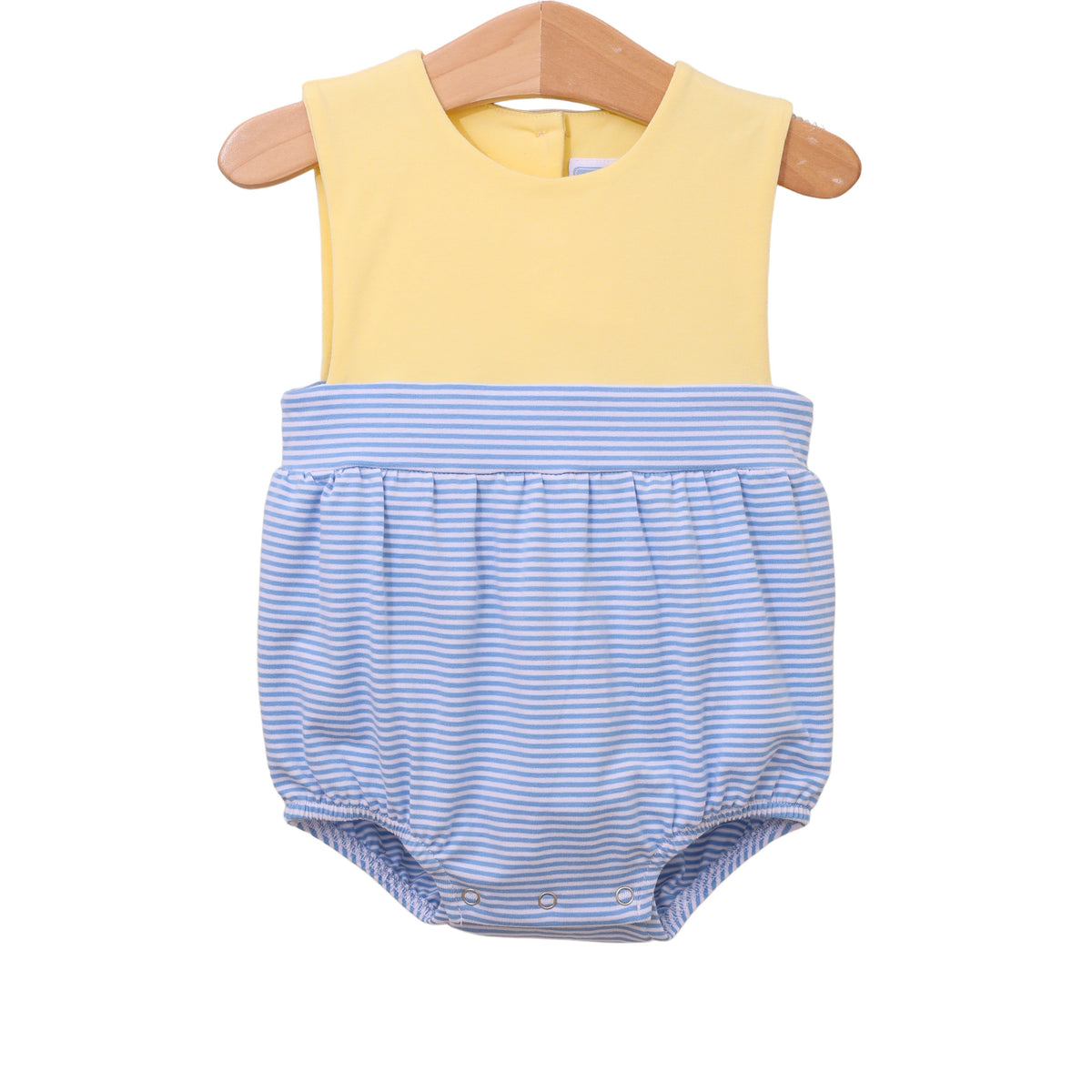 TROTTER STREET THOMAS SUNSUIT CORNFLOWER STRIPE/YELLOW