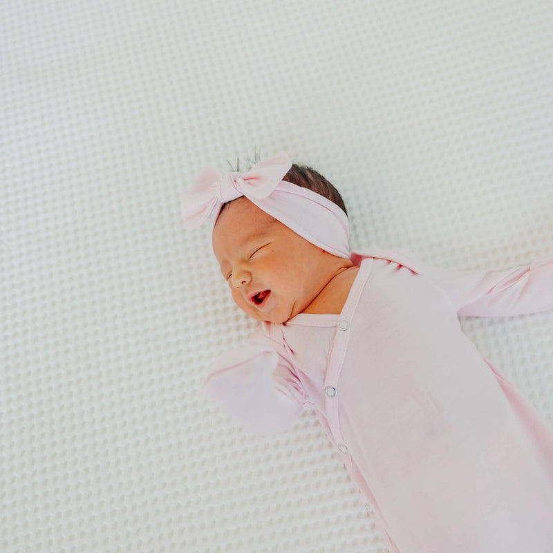 COPPER PEARL BLOSSOM KNIT HEADBAND