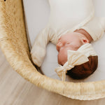 COPPER PEARL YUMA KNIT HEADBAND BOW