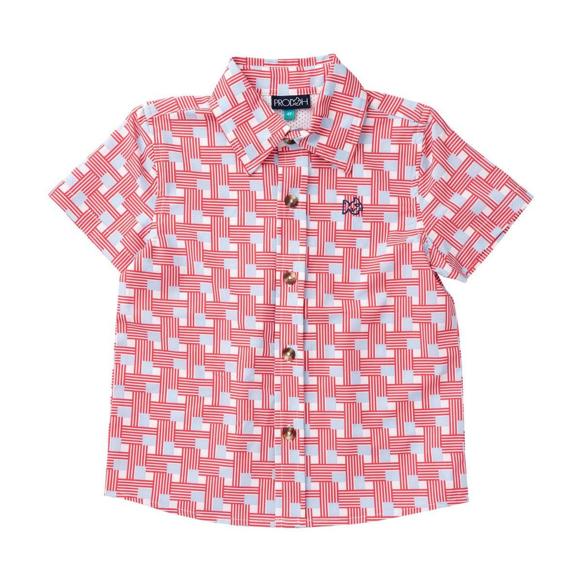 AMERICAN FLAG BUTTON DOWN