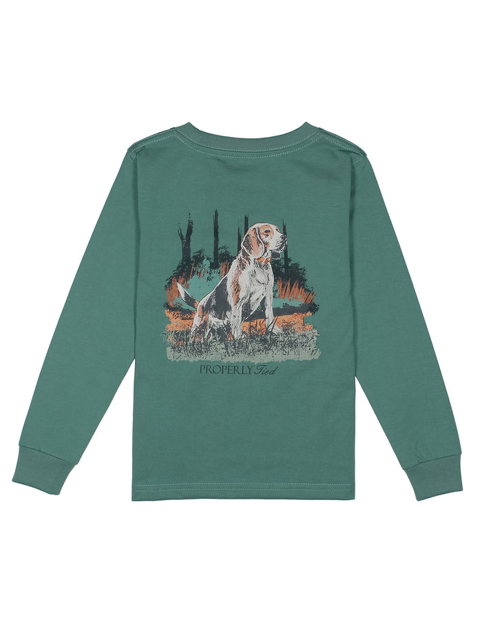 Boys Beagle LS Marine Green