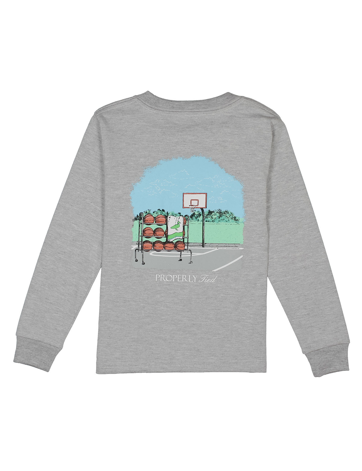 Boys Basketball LS Heather Grey