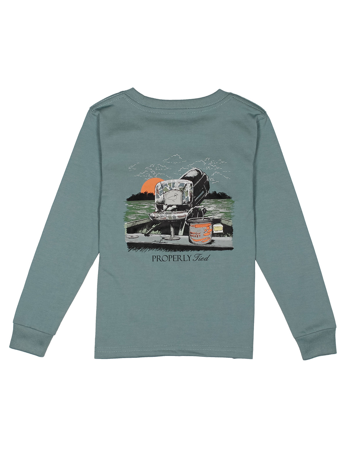 Boys Gone Fishin' LS Steel Blue