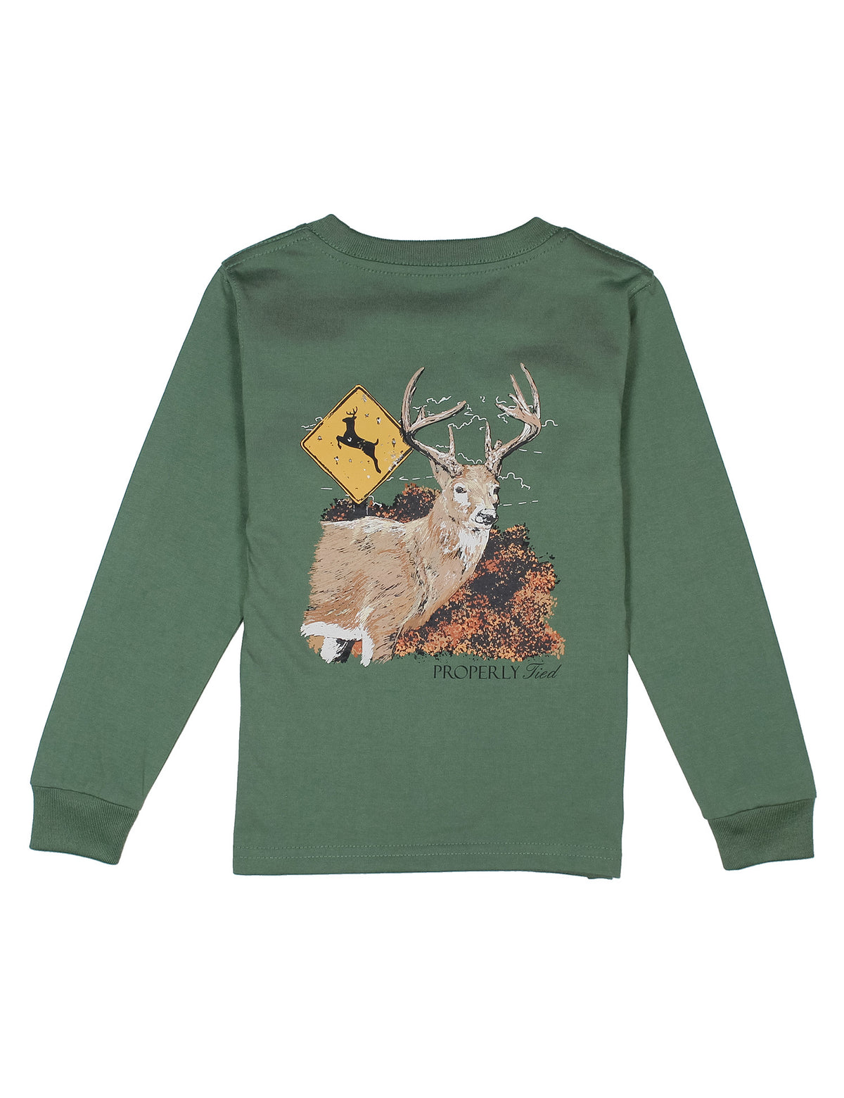 Boys Deer Crossing Fern Green