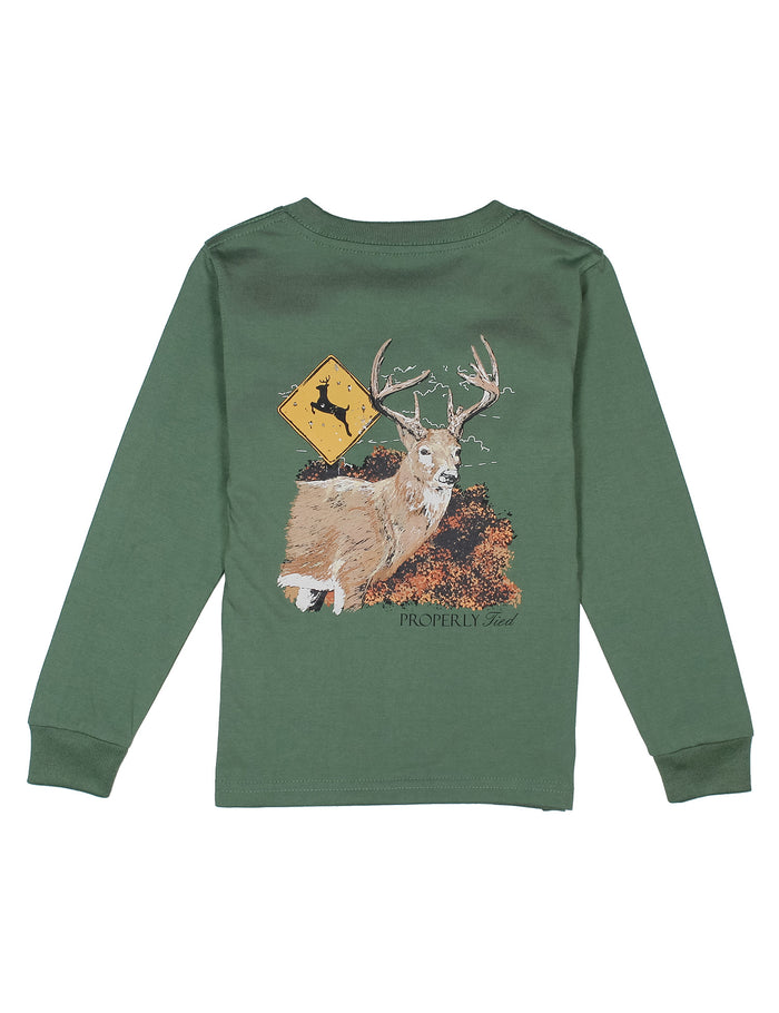 Boys Deer Crossing Fern Green