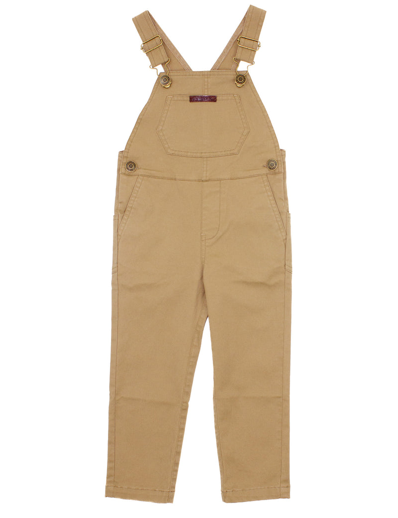 PROPERLY TIED BOYS HARVEST OVERALLS CAMEL