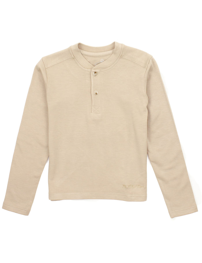 PROPERLY TIED BOYS SHORELINE HENLEY LS BIRCH