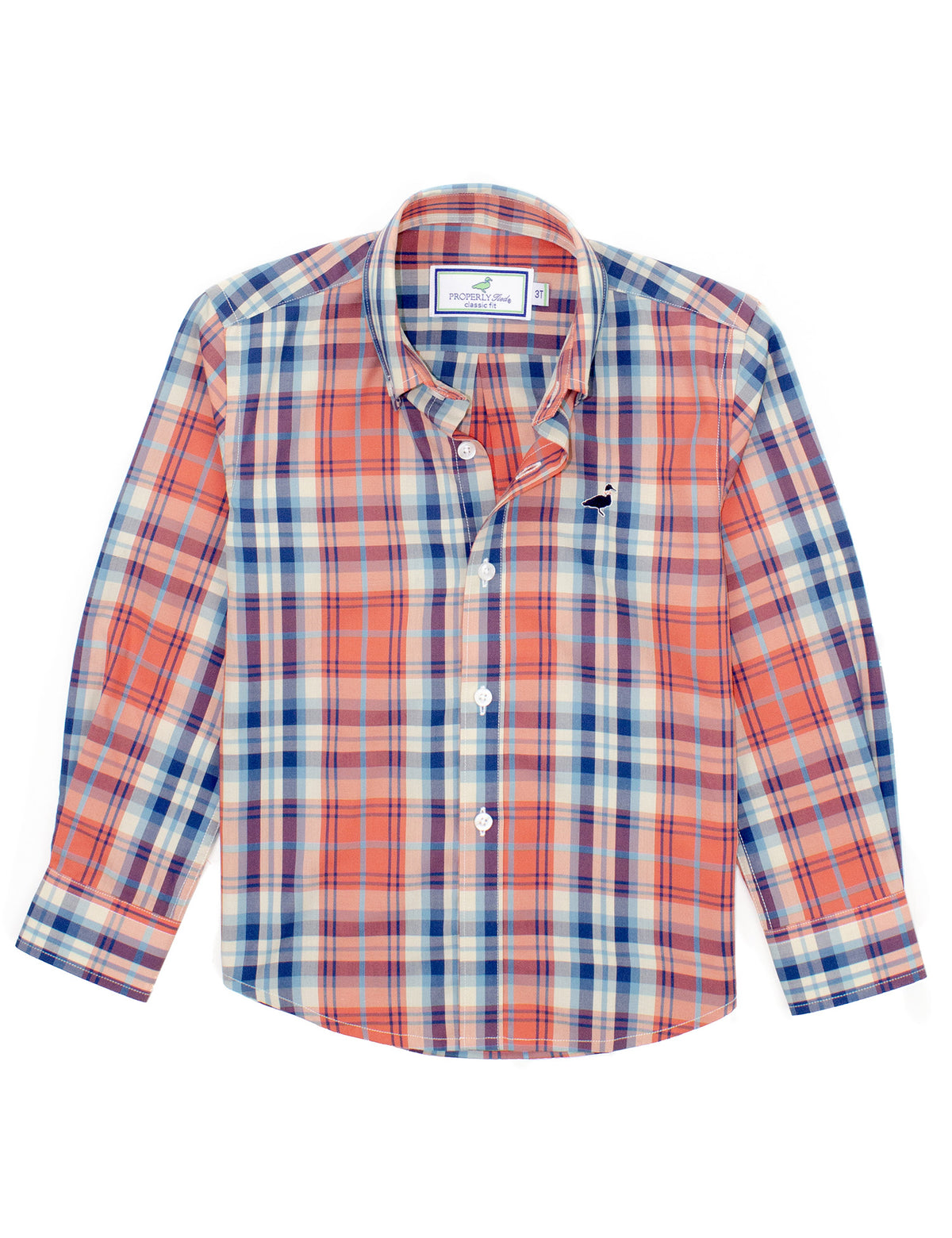 PROPERLY TIED BOYS SEASONAL SPORTSHIRT FIRESIDE