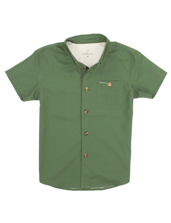 PROPERLY TIED LD SPORTSMAN FIELD SHIRT OLIVE