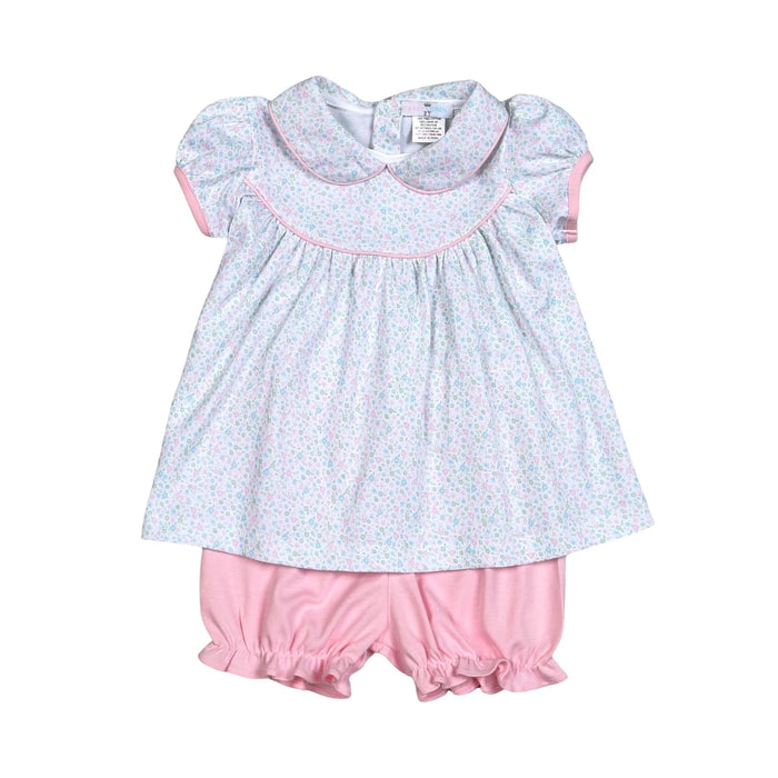 BABY LOREN MINI FLORAL PIMA BLOOMER SET