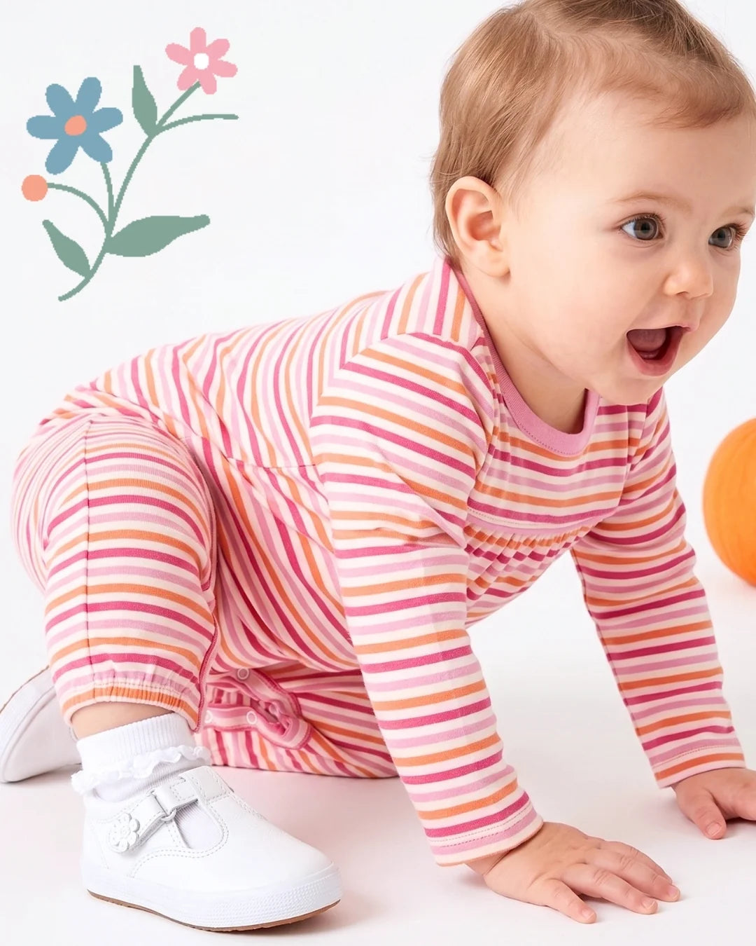 Lullaby Set Penny Play Romper Falling for Stripes