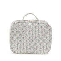 TRVL LUXE TRVL2 COSMETIC TOILETRY CASE ANTIBES WITH NAVY PINSTRTIPE LINER