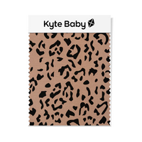 KYTE BABY BLANKET IN LATTE LEOPARD