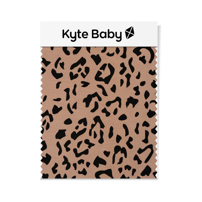 KYTE BABY BLANKET IN LATTE LEOPARD