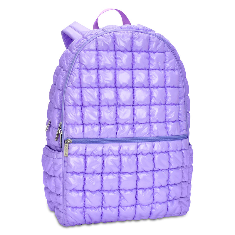 ISCREAM LAVENDER SHINY PUFFER BACKPACK