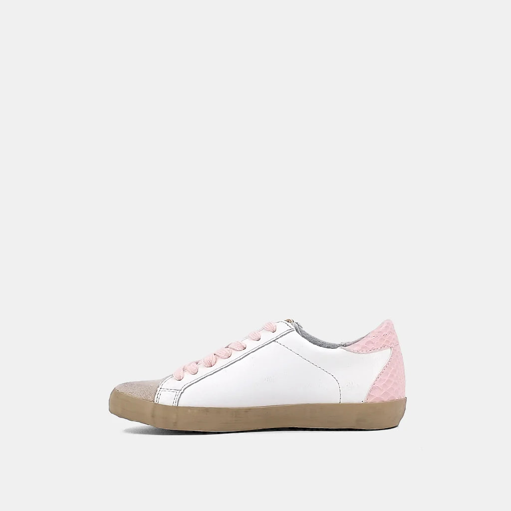 SHUSHOP MIA KIDS  LIGHT PINK SNAKE SNEAKER