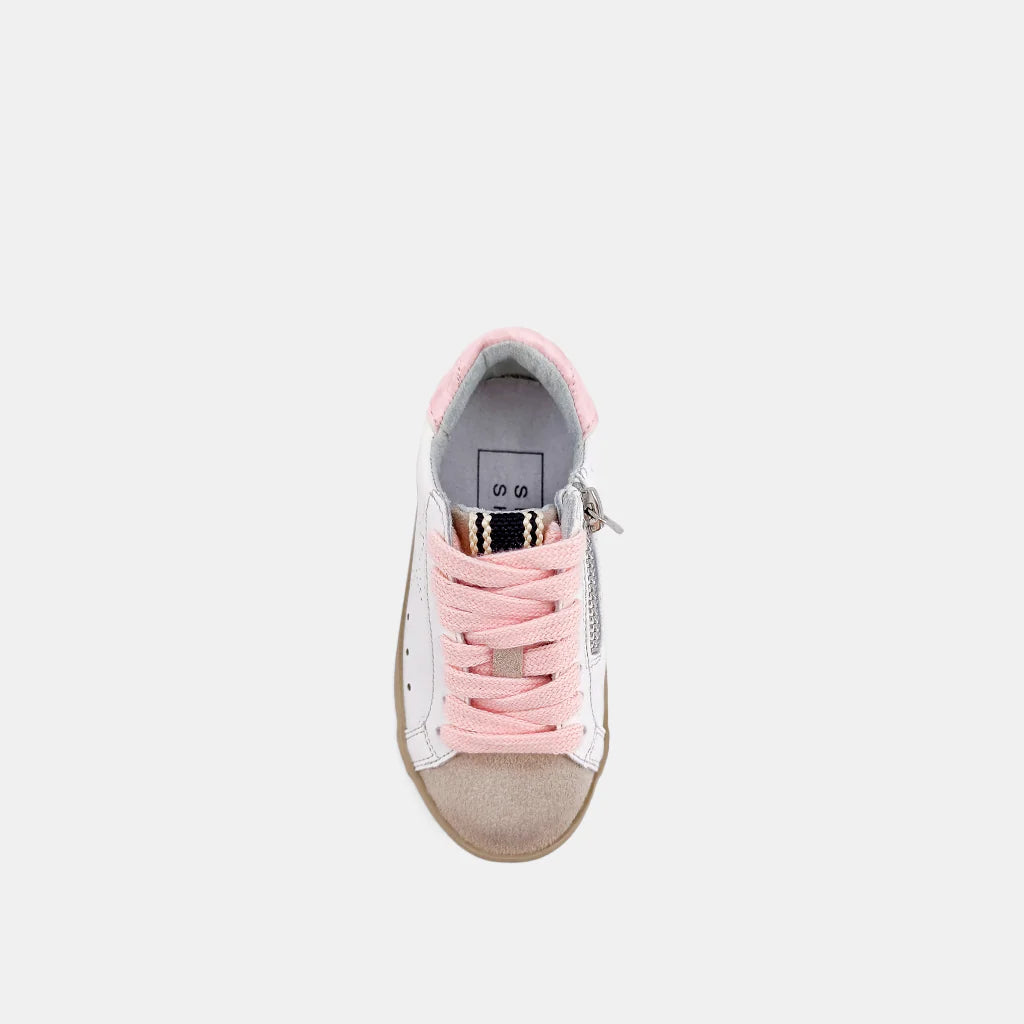 SHUSHOP MIA TODDLER LIGHT PINK SNAKE SNEAKER