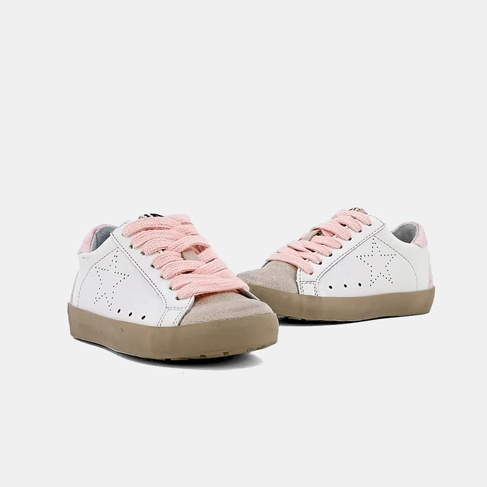 SHUSHOP MIA TODDLER LIGHT PINK SNAKE SNEAKER