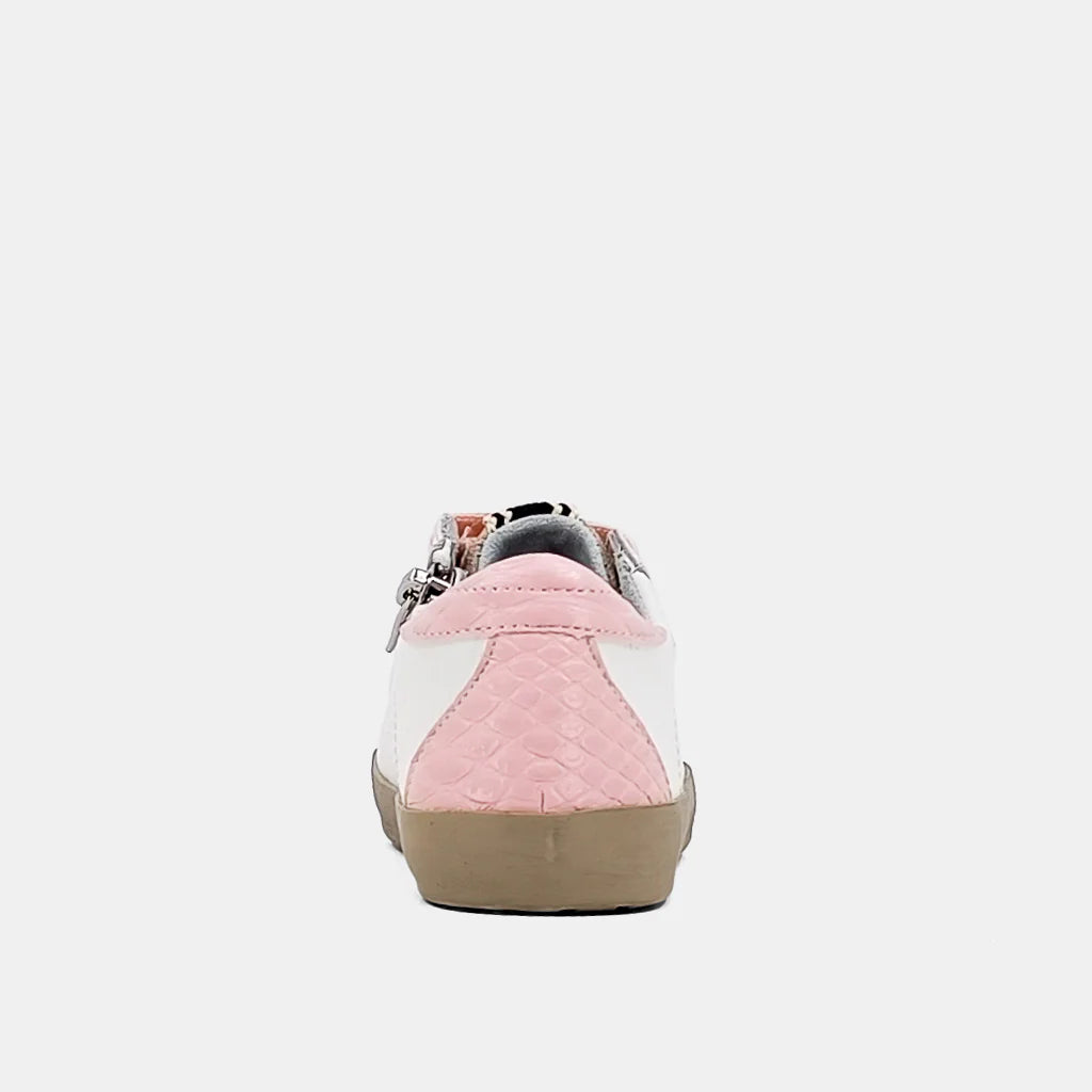 SHUSHOP MIA TODDLER LIGHT PINK SNAKE SNEAKER