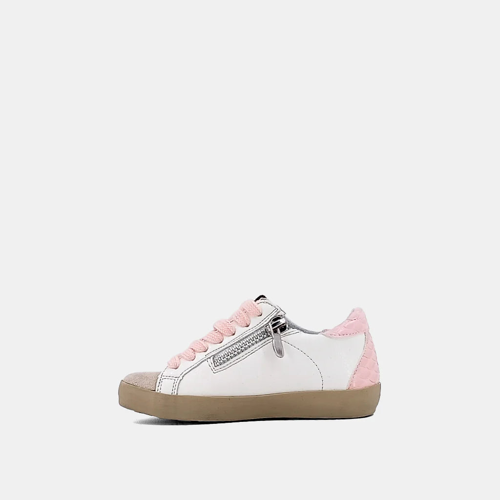 SHUSHOP MIA TODDLER LIGHT PINK SNAKE SNEAKER