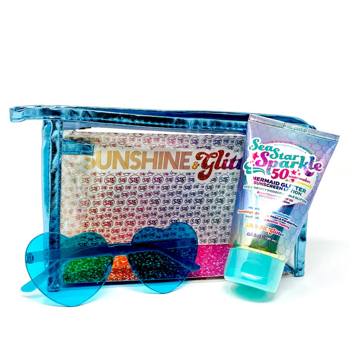 SUNSHINE & GLITTER MERMAID TRAVEL GIFT SET