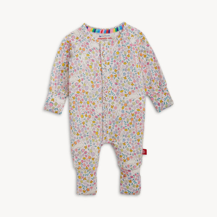 BUNNY BLOSSOMS RUFFLE COVERALL