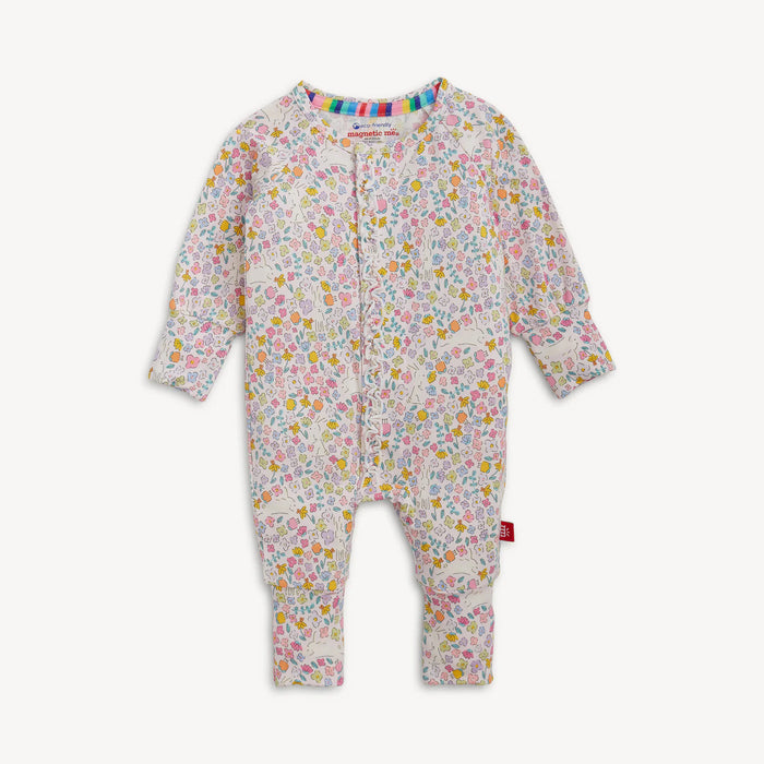 BUNNY BLOSSOMS RUFFLE COVERALL