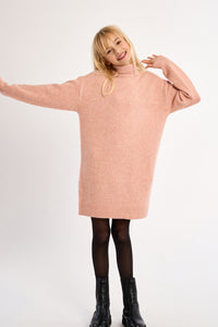 Girls Knitted Dress Pink