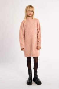 Girls Knitted Dress Pink