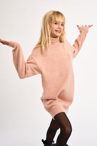Girls Knitted Dress Pink
