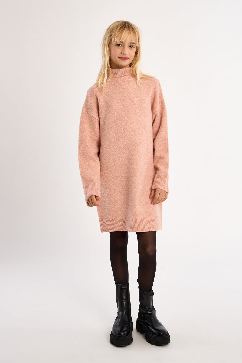 Girls Knitted Dress Pink