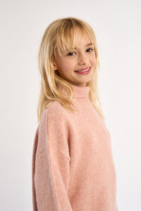 Girls Knitted Dress Pink