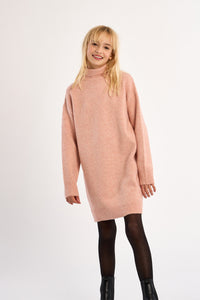 Girls Knitted Dress Pink