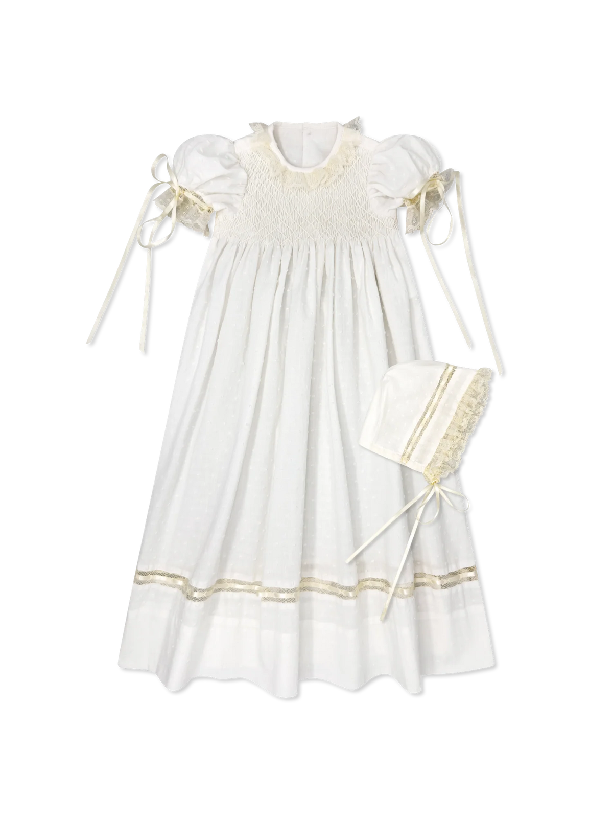 LULLABY SET MARGARET DAYGOWN BLESSINGS WHIT, ECRU