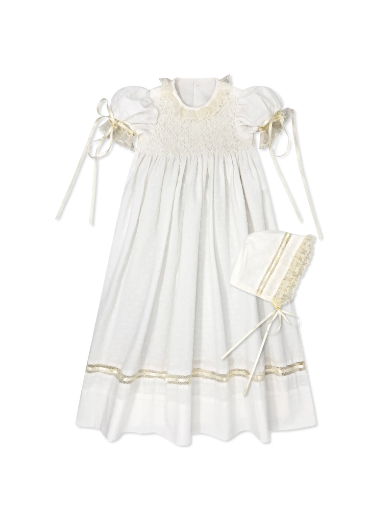 LULLABY SET MARGARET DAYGOWN BLESSINGS WHIT, ECRU