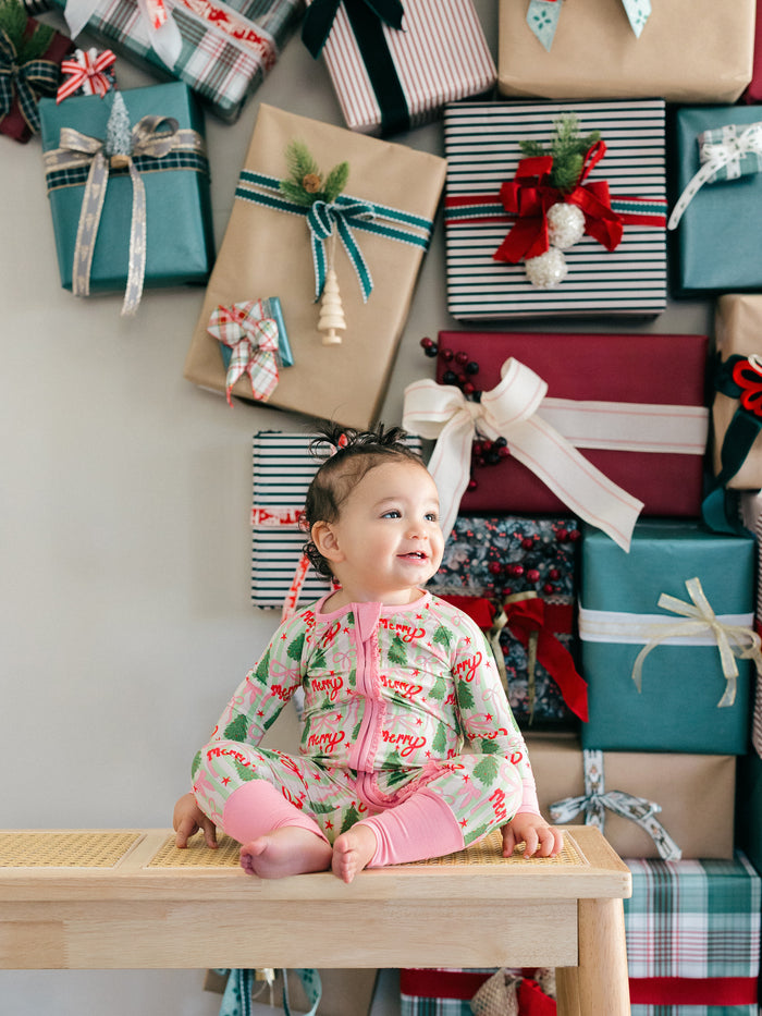 Poppy Kids Merry & Bright Ruffle Romper
