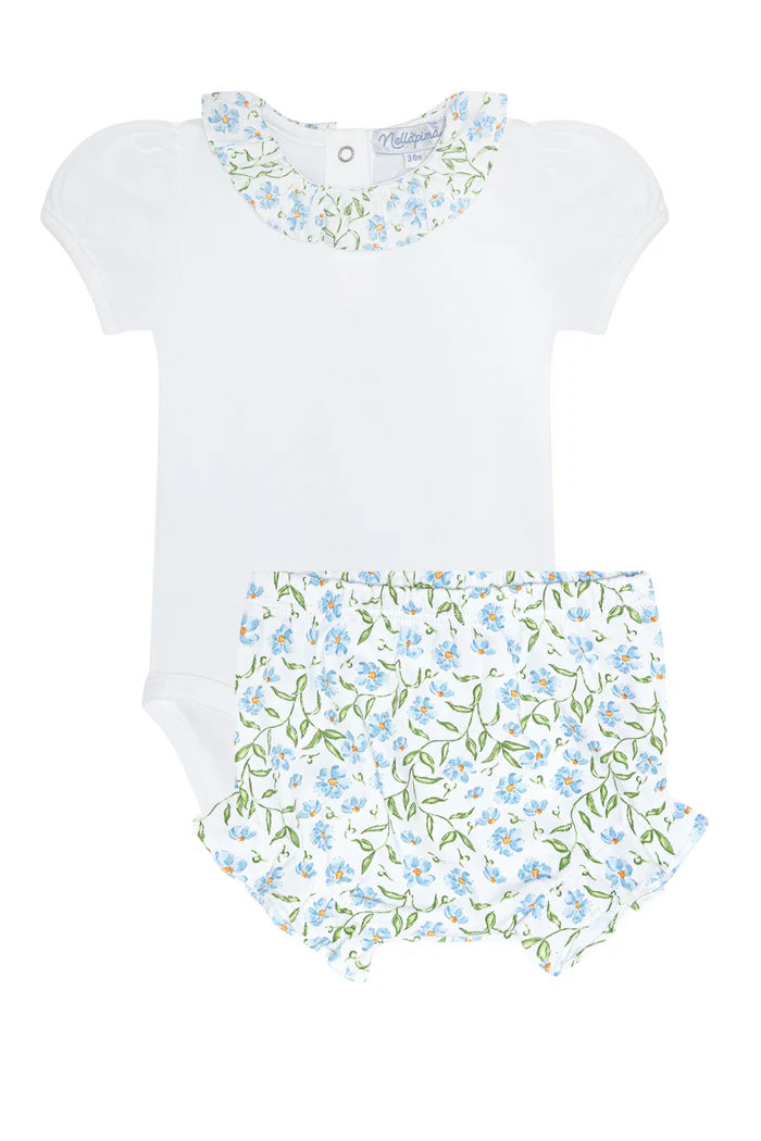 NELLAPIMA BLUE VINES ONESIE SET