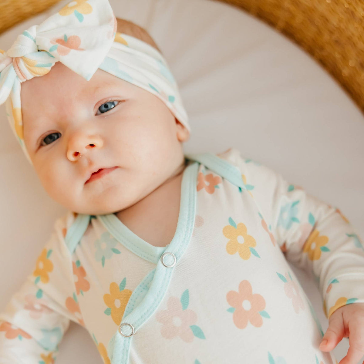 COPPER PEARL DAISY KNOTTED GOWN