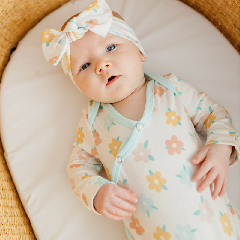 COPPER PEARL DAISY KNOTTED GOWN