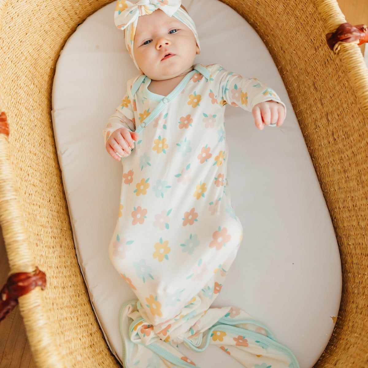 COPPER PEARL DAISY KNOTTED GOWN