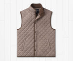 SOUTHERN MARSH HUNTINGTON QUILTED VEST BURNT TAUPE