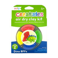 OOLY CREATIBLES D.I.Y. AIR-DRY CLAY KIT DINO BFF'S SET OF 4